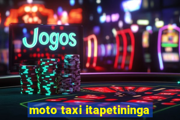 moto taxi itapetininga